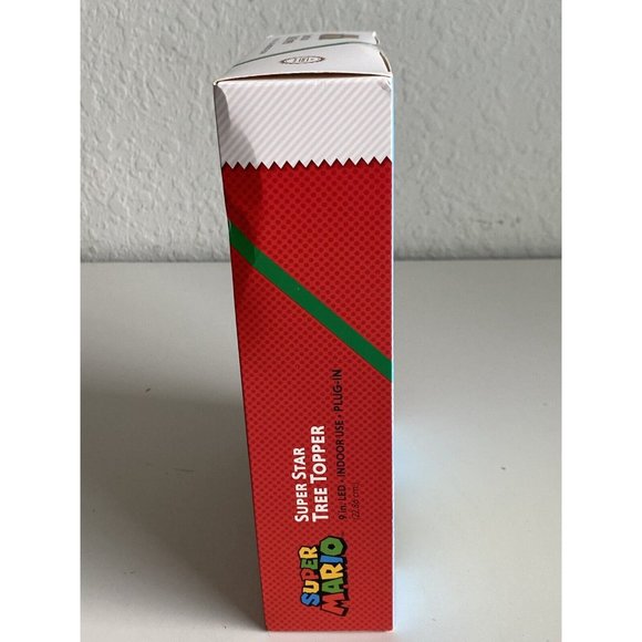 Nintendo Super Mario 9" Super Star Light Up LED Plug In Christmas Tree Topper - Picture 5 of 10